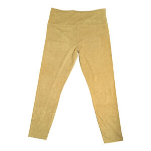 Suave - Faux Suede Leggings - Light Brown/Saddle - Size XL - Tummy Control - NWT